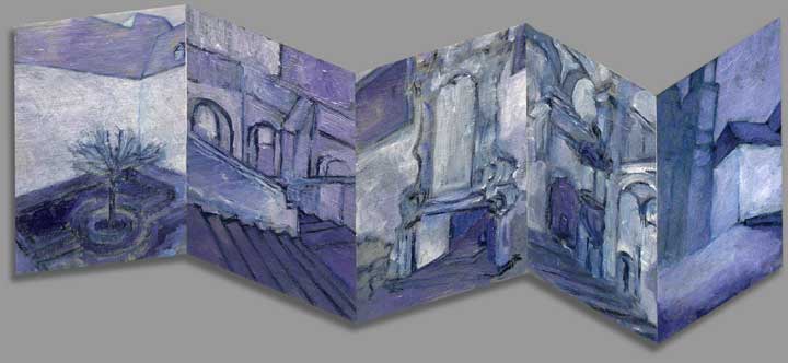 Andreas Jaeggi "Saint Urban, Lucerne" Dwarf Folding Screen
