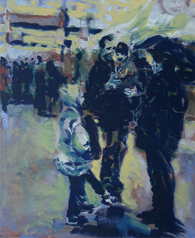 Andreas Jaeggi / Turkish Family at the Vienna Naschmarkt