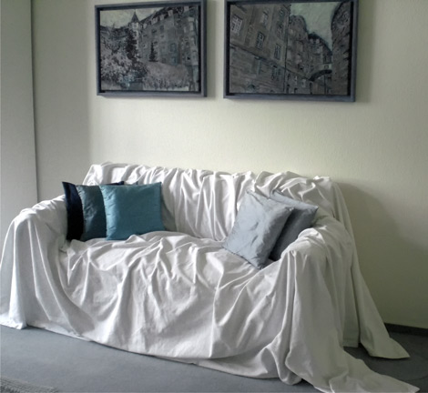 Andreas Jaeggi / die Kunst passt zum Sofa
