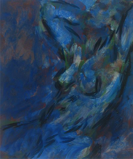Andreas Jaeggi / blauer Akt